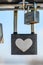 Big Wedding padlock with heart pattern