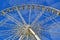 The Big Wheel aka Grande Roue de Paris at Place de la Concorde on blue sky in Paris, France,