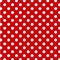 Big White Polka Dots, Red Seamless Background