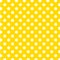 Big White Polka Dots on Yellow, Seamless Background