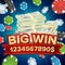 Big Win Banner. Background For Online Casino, Gambling Club, Poker, Billboard. Poker Chips Jackpot Illustration.