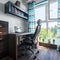 Big window in modern home office