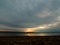 Big Winter Sky over the Sea at Sunset