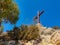 Big wooden cross over Agios Epiphanios church