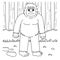 Bigfoot Animal Coloring Page for Kids