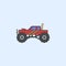 bigfoot car field outline icon. Element of monster trucks show icon for mobile concept and web apps. Field outline bigfoot car ico