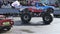 Bigfoot crashing another car, monster truck, extreme stunt show