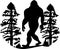 Bigfoot Logo Monochrome Design Style