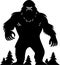 Bigfoot - minimalist and flat logo - vector illustration