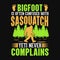 Bigfoot is often confused with sasquatch yeti never complains