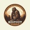 Bigfoot research team badge sticker