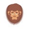 Bigfoot sad emoji. Yeti wailful emotion face. Abominable snowman