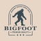 Bigfoot silhouette logo emblem