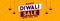 Biggest diwali sale promotion yellow banner design