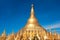 Biggest golden stupa in Shwedagon Zedi Daw, Yangon, Myanmar