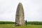 The biggest Menhir isolated in a field. Dol de Bretagne. Brittany, France