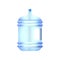 The biggest plastic water bottle barrel shaped design with fourth puddening and clipping path isolated on white