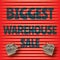 Biggest red warehouse sale red template