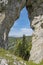 Biggest rocky window, Ohniste, Low Tatras mountains, Slovakia