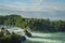 The biggest waterfall - Rhine Falls with Laufen Castle at Europe