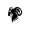Bighorn animal logo design template. Animal symbol logotype. Bighorn Sheep symbol silhouette