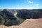 Bighorn River seen from Devils Canyon overlook in the Bighorn Canyon National Recreation Area on the border of Montana and Wyoming