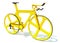 Bike 3D rendering bicycle on white background