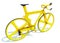 Bike 3D rendering bicycle on white background