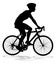 Bike and Bicyclist Silhouette