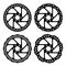 Bike brake disc black silhouette