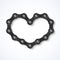 Bike chain heart