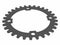 Bike chainring top view