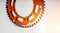 Bike chainrings and rear sprocket silhouettes