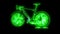 Bike digital animation video laser