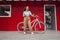 Bike, fashion and black woman cycling for sustainability, eco friendly and carbon footprint in the city of Norway. Happy