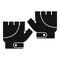 Bike gloves icon, simple style