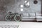 Bike in grey living room