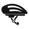 Bike helmet icon, simple style