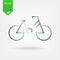 Bike icon vector