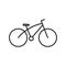 Bike icon vector. Bicycle logo flat illustration isolated on white background.