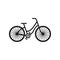 Bike icon vector. Bicycle logo flat illustration isolated on white background.