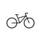 Bike icon vector. Bicycle logo flat illustration isolated on white background.