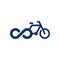 Bike Infinity Head Logo Icon Design