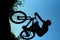 Bike jump silhouette