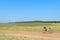 Bike and lighthouse at the French Atlantic coast