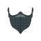 Bike mouth protect icon, flat style