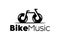 Bike and Music Concept Minimalist design template logo