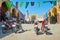 Bike parking at Grand Bazaar alley, Isfahan, Iran