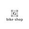 Bike part vector logo for bike shop letter G