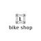 Bike part vector logo for bike shop letter L